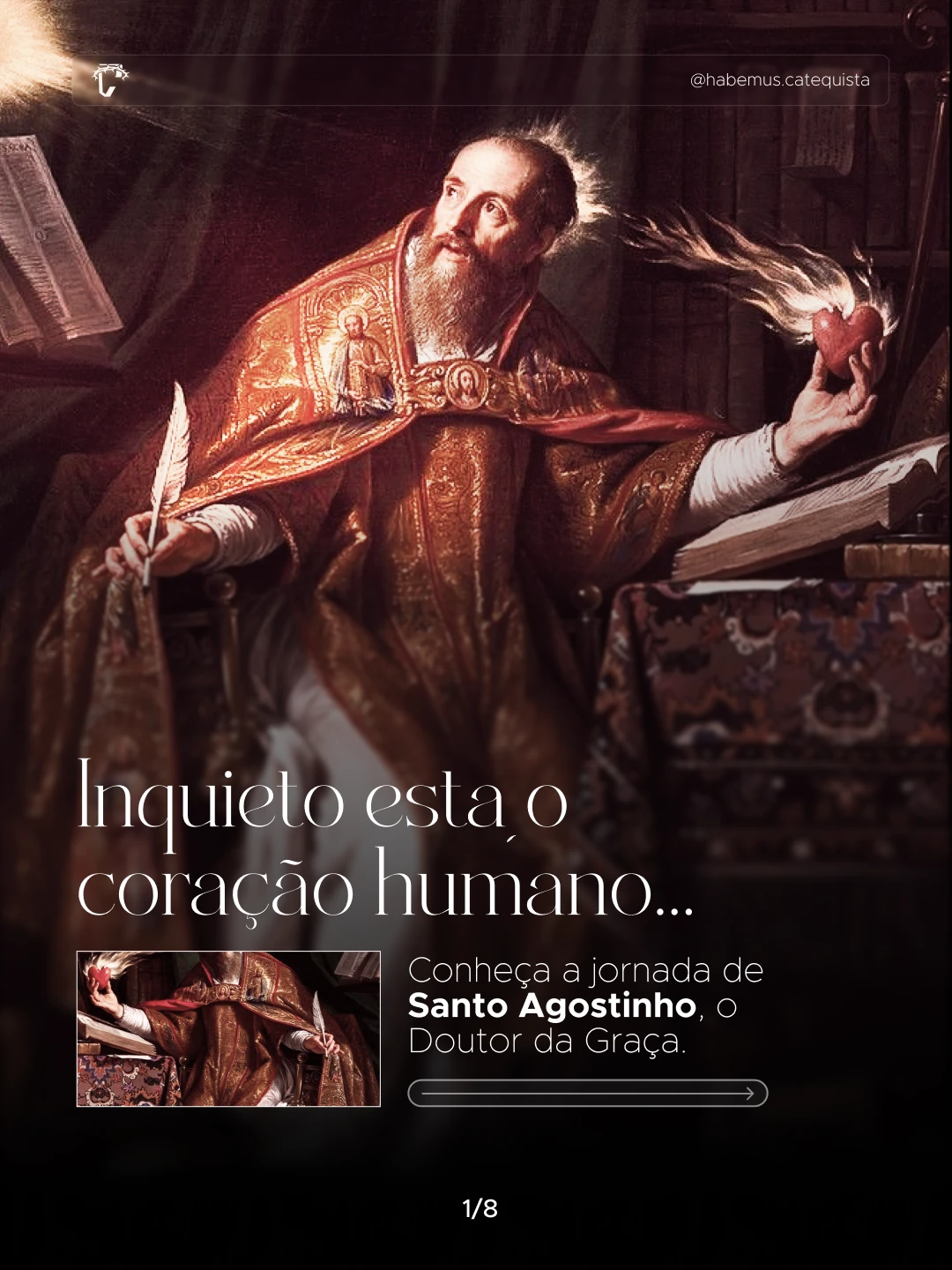 Social media — carrossel Santo Agostinho